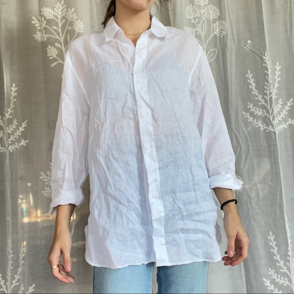 Zara linen button up - Picture 2 of 4
